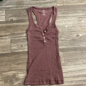 aerie brown/reddish tank top racer back
